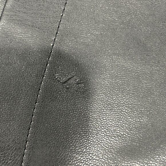 Blank NYC Pants Women 29 Faux Leather Black The Baxter Ribcage Straight Leg Crop - Picture 9 of 11